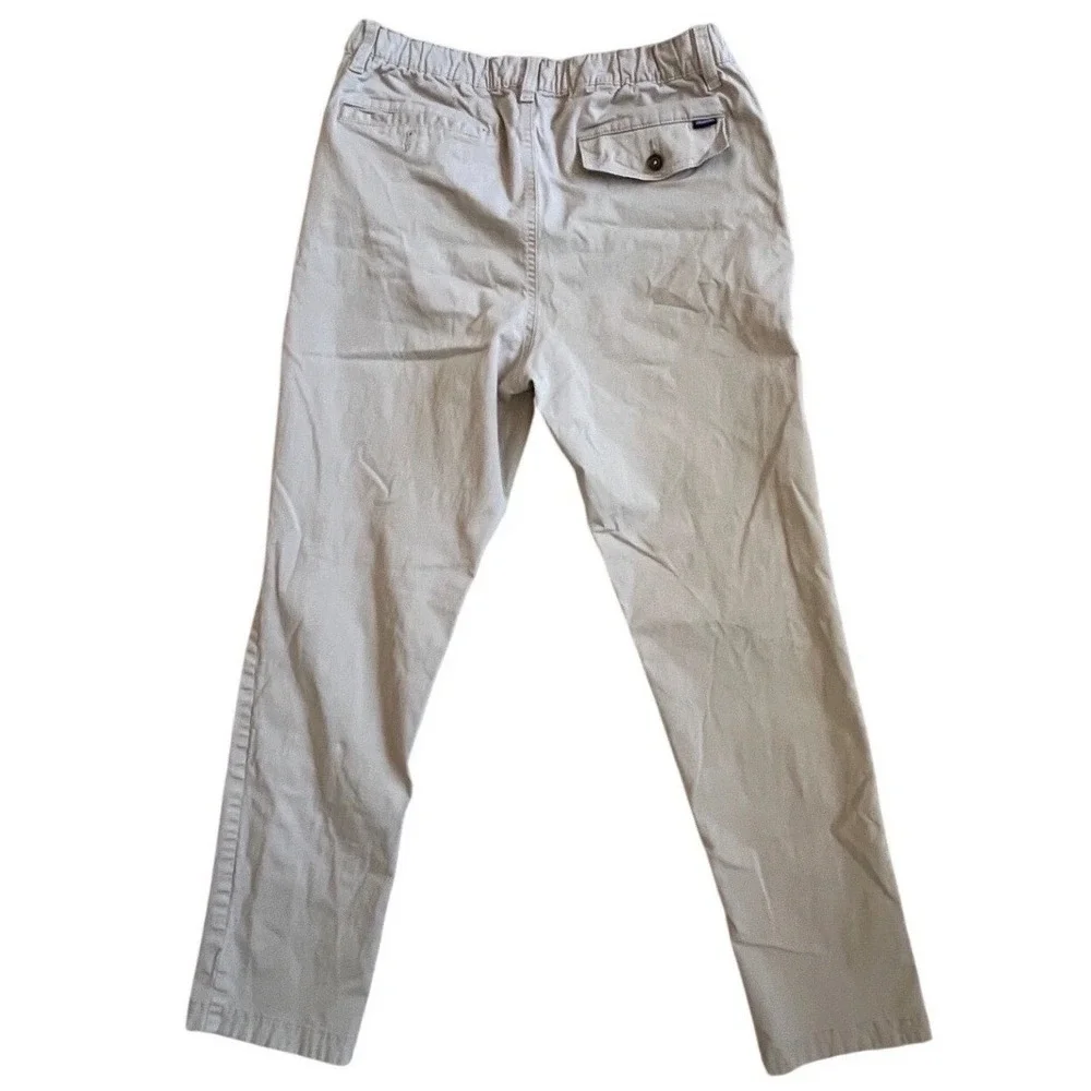 Chubbies Everywear Pants Mens Large Khaki Tan Stretch Chino Tapered Casual 32x29